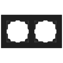 Рамка для розеток и выключателей Intro Accent 6-502-05 на 2 поста, СУ, антрацит