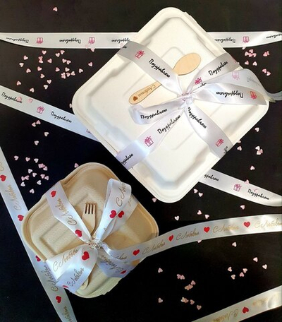 Атласные ленты "С Любовью ❤️" "Поздравляю 🎁"