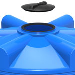 Емкости в кассетах для перевозки воды и жидких удобрений, КАС Полимер-Групп V 6000 одинарная 6000 л. вертикальная (1980x1980x2481см;синий) - арт.559075