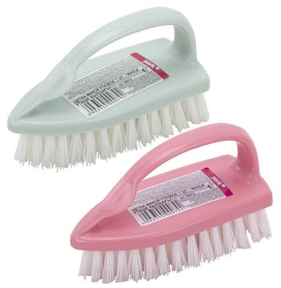 Щетка для одежды/обуви, большая, 9х14х6 см, пластик, цвет ассорти, "Утюжок", YORK, 604597