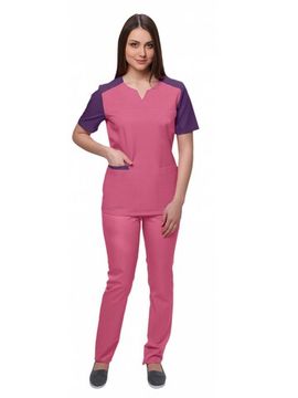 Костюм женский DoctorBIG 460 (малина/т. синий)