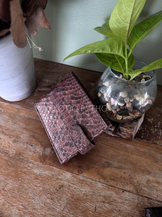 Бифолд кошелек из кожи питона WA-255