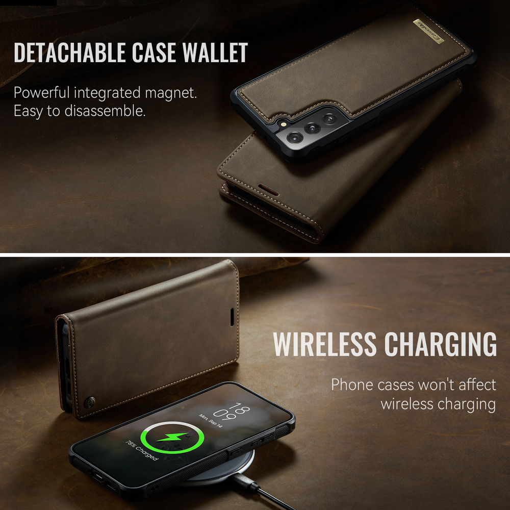 Чехол-кошелек CaseMe 2 in 1 MagSafe Samsung Galaxy S21 FE