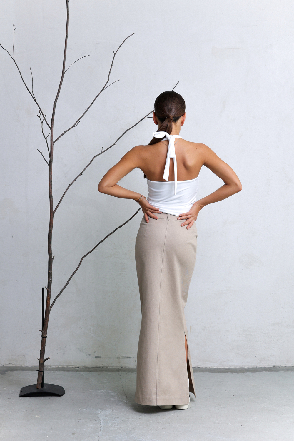 Юбка-макси из денима