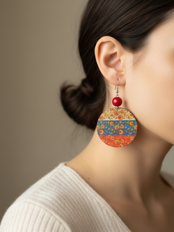 Серьги Хохлома