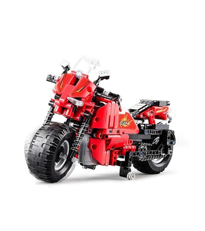 Радиоуправляемый конструктор CADA deTech гоночный мотоцикл (484 детали)