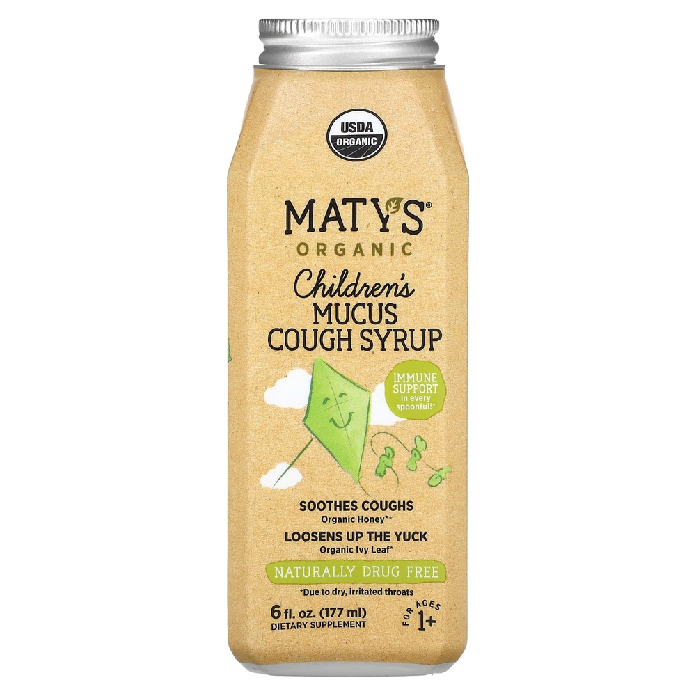 Maty's, Органический детский сироп от кашля, для детей от 1 года, 177 мл (6 жидк. унц.)