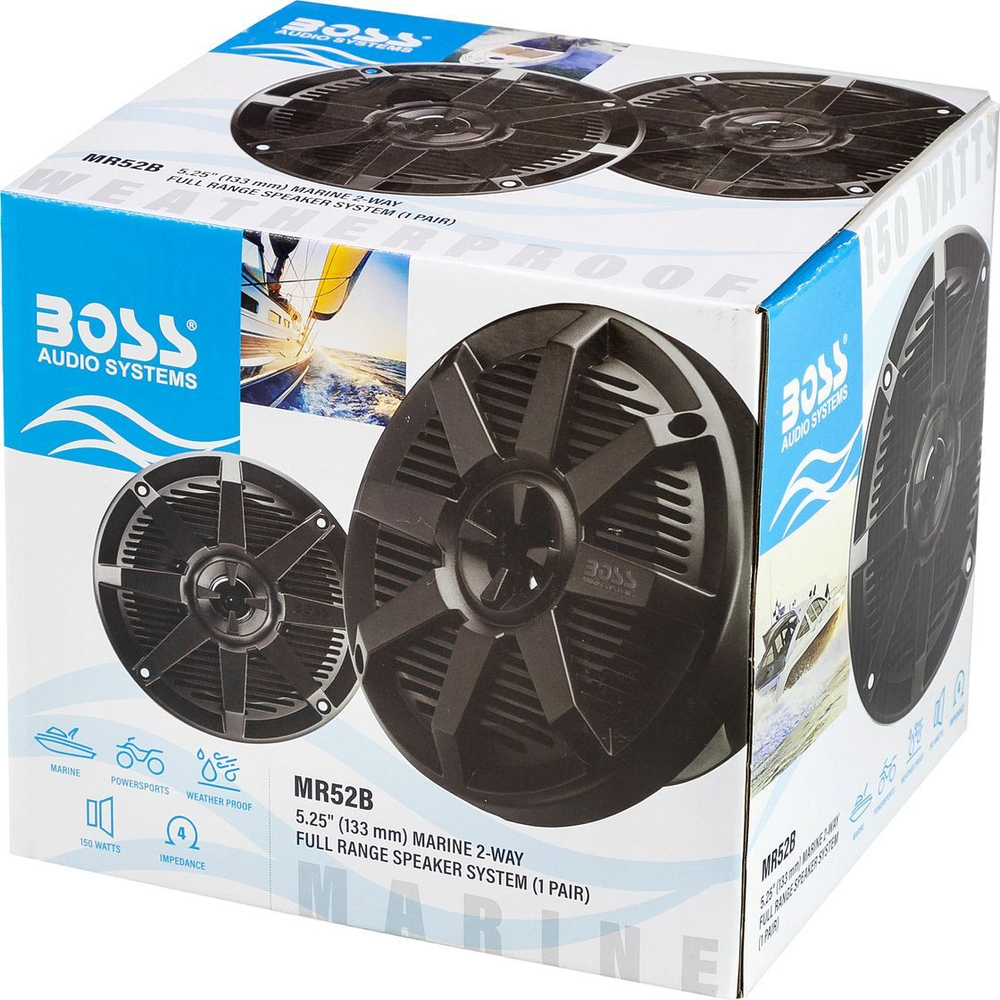 Динамики Boss Audio Marine MR52B,150 Вт, 5.25''