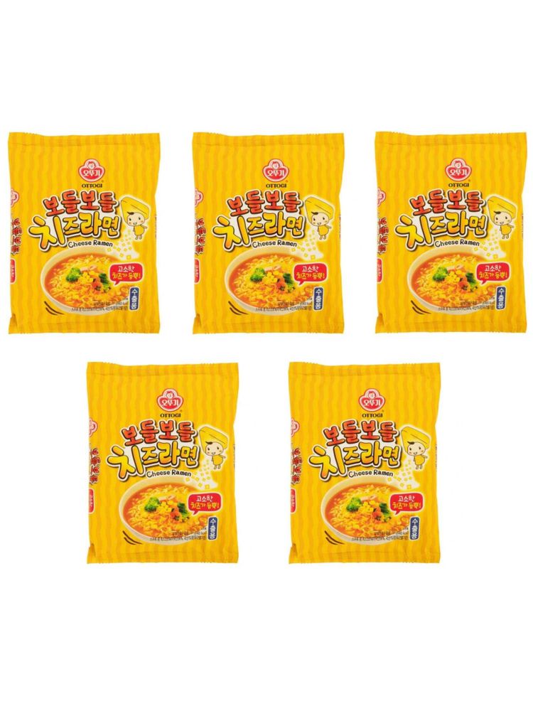 Лапша быстрого приготовления Ottogi Cheese Ramen 111 г, 5 шт