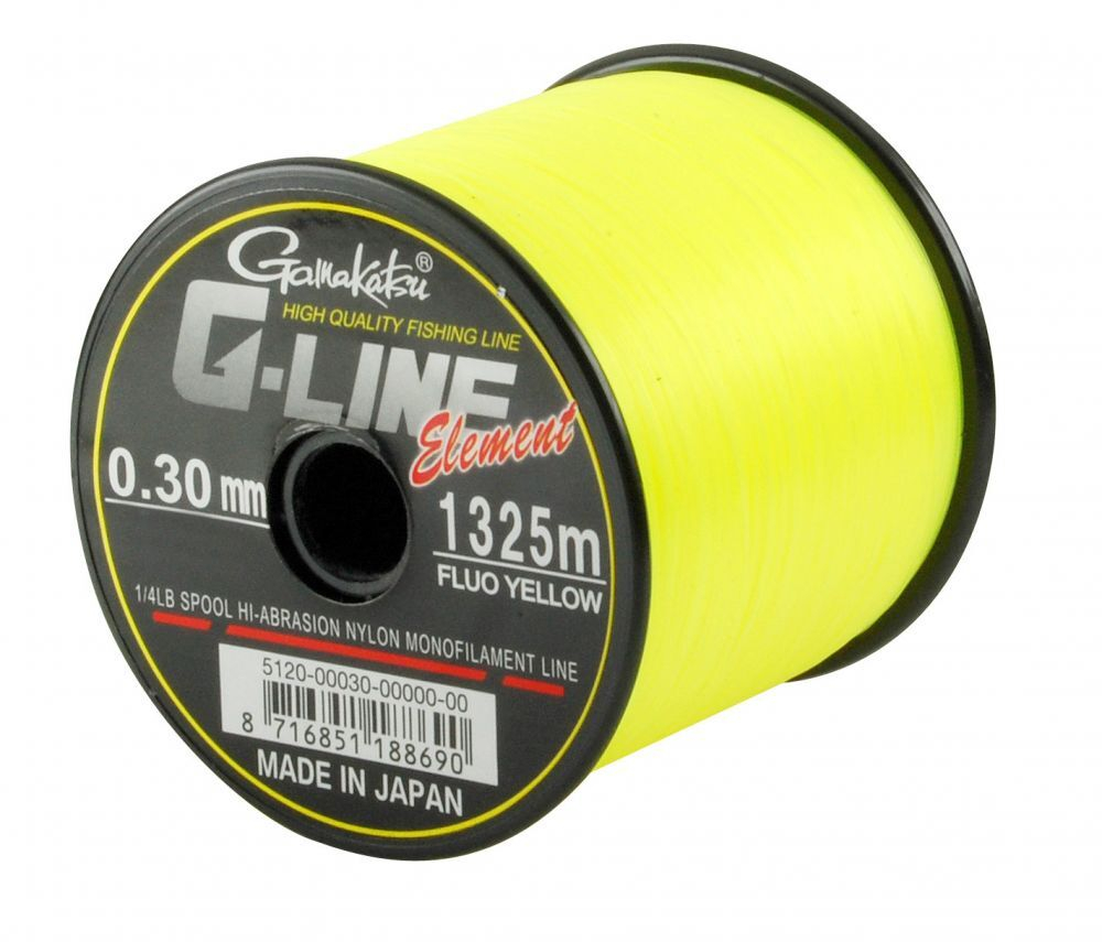 Леска Gamakatsu G-Line Element F-Yellow 0,26mm 1820m