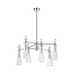 8268/6 NEOCLASSI хром/белый/прозрачный, металл/керамика/стекло Люстра Е14 6*40W 220V EMILY