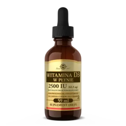 Солгар Витамин D3 2500 МЕ - жидкий, 59 мл