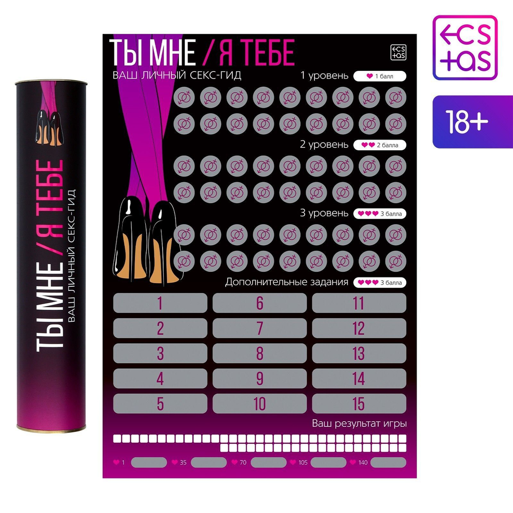 Скретч-плакат Секс-гид. Ты мне - я тебе