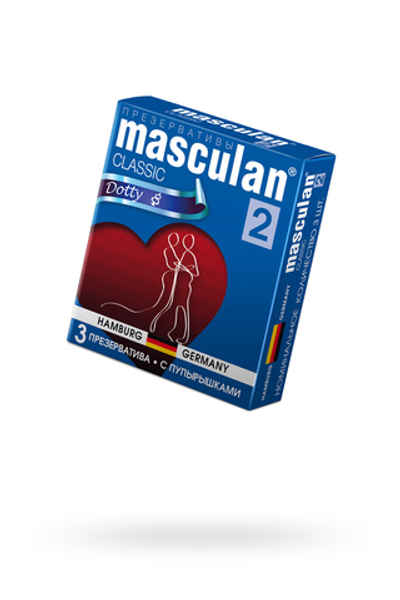 Презервативы Masculan Classic Dotty с пупырышками 3 шт