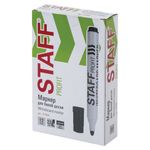 Маркер стираемый для белой доски ЧЕРНЫЙ, STAFF "PROFIT", 2,5 мм, 151644