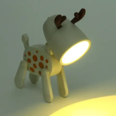 Настольная лампа «Sweet - Жирафик» LED 5,5*5,5*9,6 см, батарейки AG3 0.2W, Бежевый