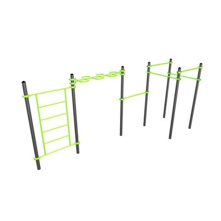 W245 Воркаут (шведская стенка, 5 перекладин) ZAVODSPORTA