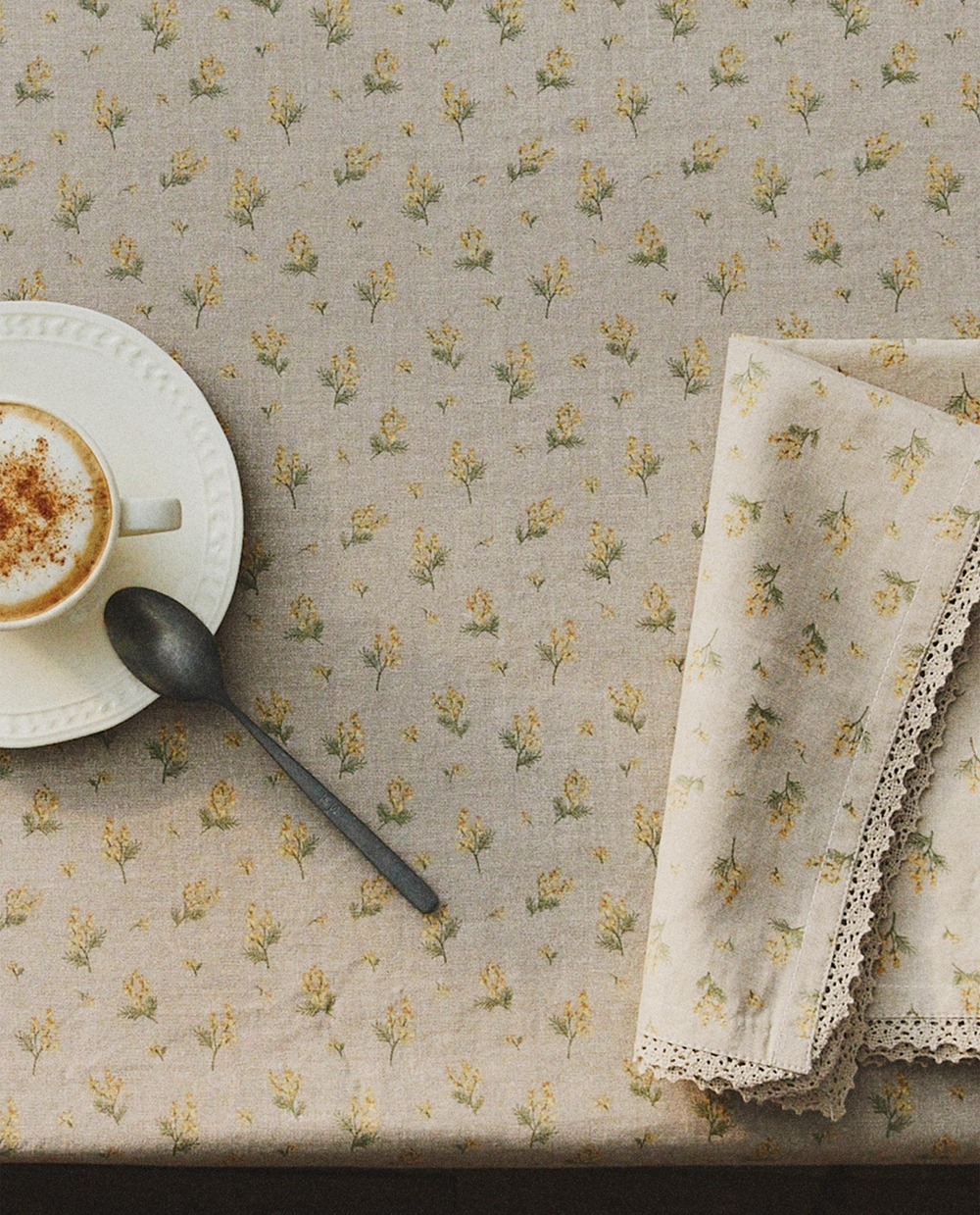 Zara Home скатерть из хлопка, цветочный мотив, 160 120 см · 4278/021