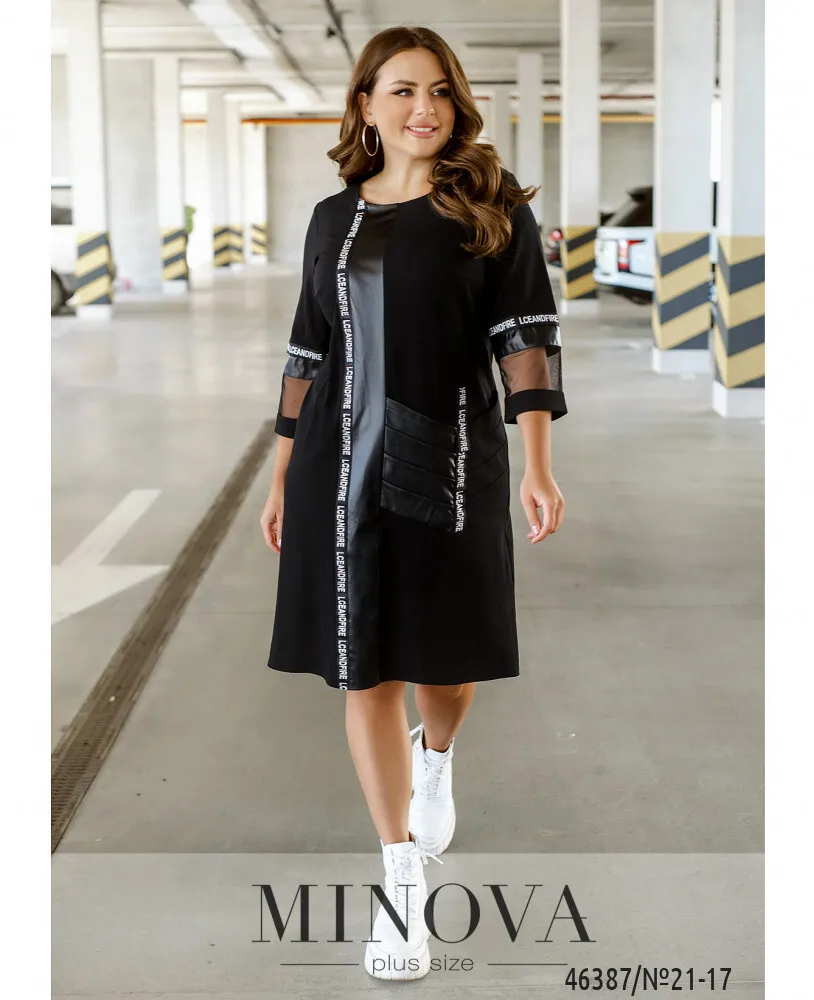 Платье 21-17-Чёрный Minova