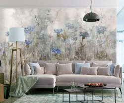 Фотообои Vimala "Полевые цветы 5" 400Х270, обои виниловые, обои в гостиную, спальню, в зал, на кухню