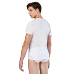 Мужская футболка с V-образным вырезом Doreanse Cotton Premium (Размер: S) (Цвет: темно-синий)