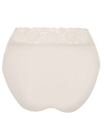 Высокие трусики-слипы с широкой кружевной оторочкой Dolce Micro (Размер: M) (Цвет: черный)