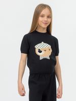 Джемпер для девочки в школу AT1020 черный