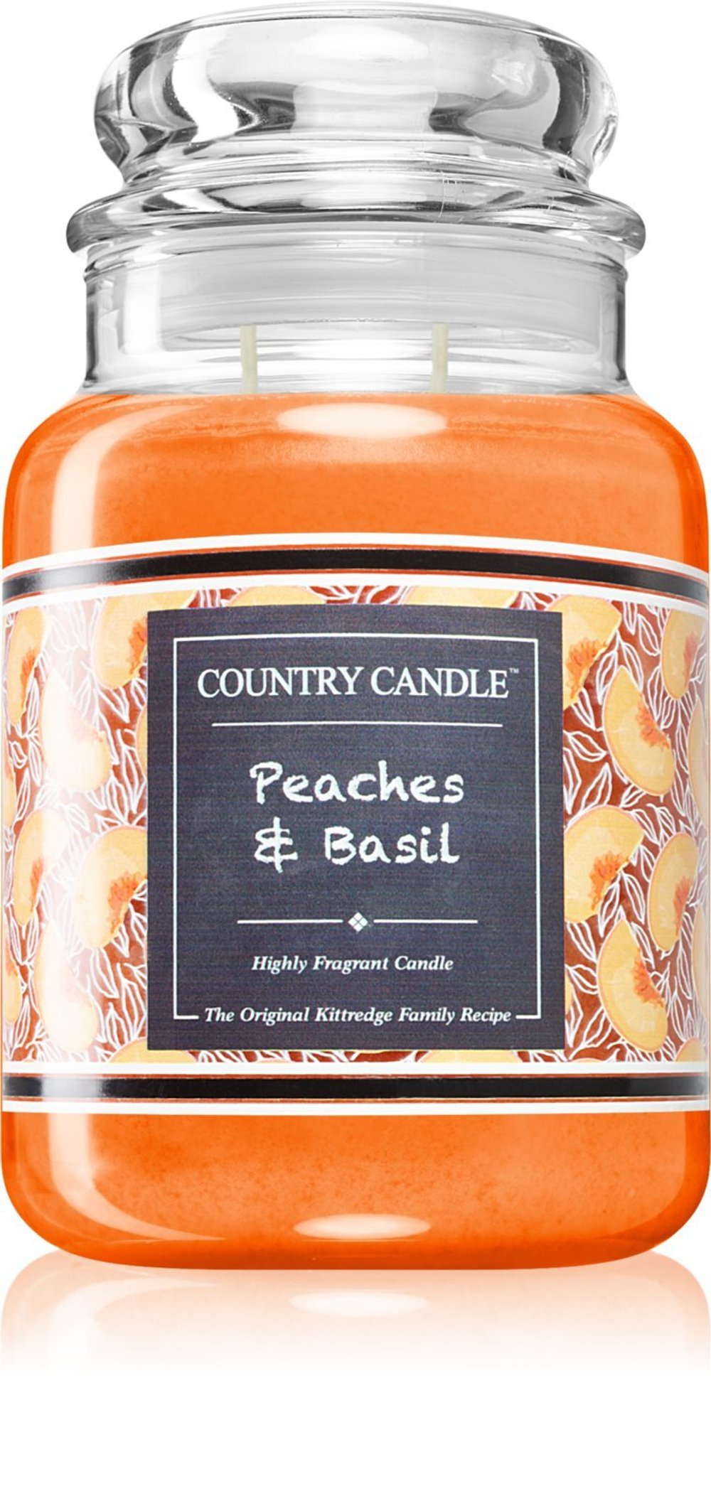 Country Candle Farmstand Peaches & Basil - ароматическая свеча /   680  g  / GTIN 846853071350