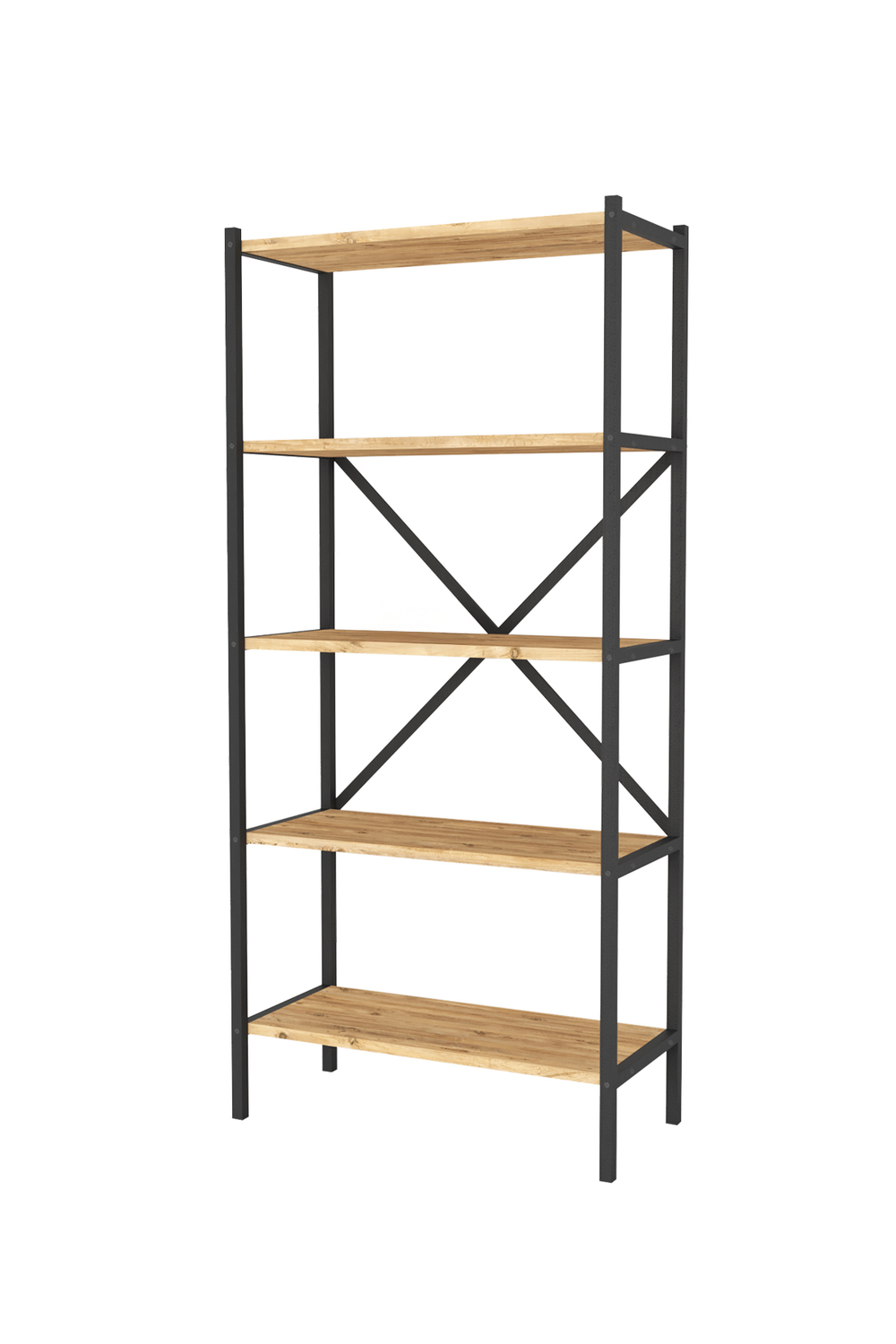 Стеллаж 5 полок 158х66 - сосна