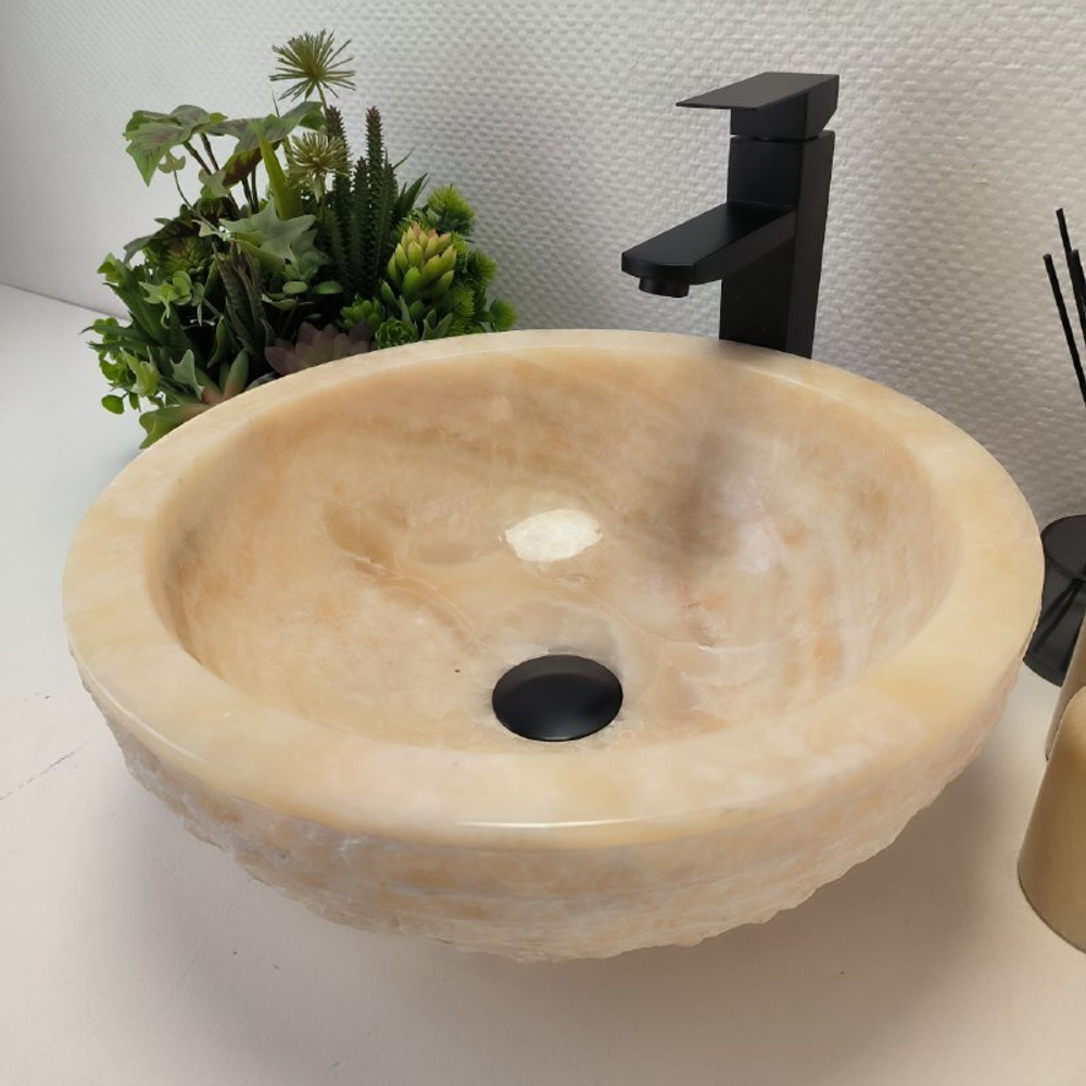 Раковина из оникса Bowl Yellow Marmo BO-63041 40*40*15 20