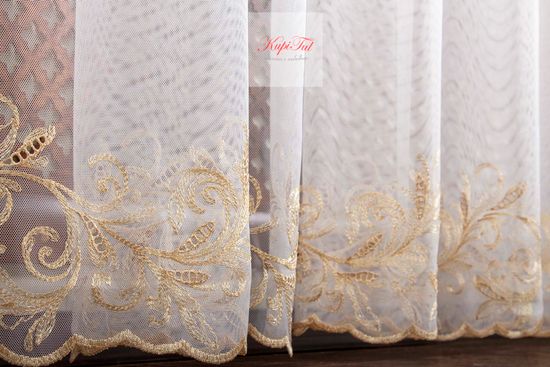Тюль Belle-2 французская сетка (золото)