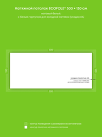 Матовый натяжной потолок 3.9 м2