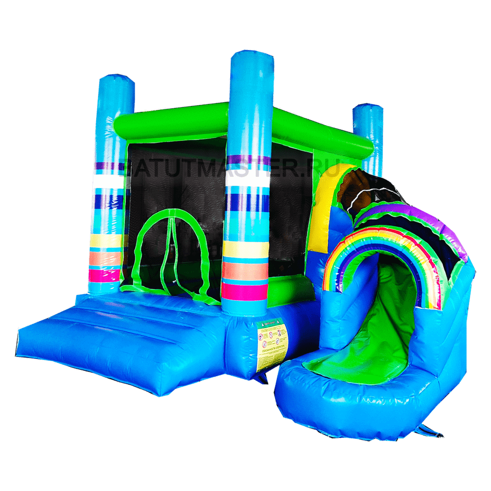 Детский надувной батут "Радужный"