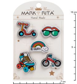 MR-109 Н-р брошей с цанговым зажимом бабочка «Позитив» Mark Rita