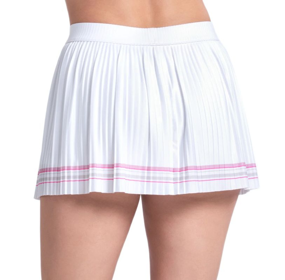 Теннисная юбка Lucky in Love Woven Strokes Pleated - white
