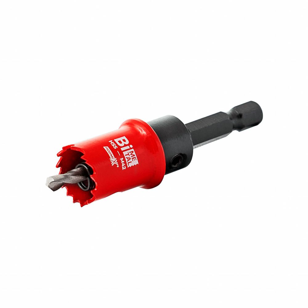 Коронка биметаллическая HSS M42, 6/10 TPI, переменный шаг 17х20 мм