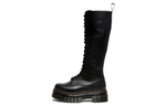 Dr. Martens Dr.Martens Audrick 20 Eye Leather Knee High Platform Boots "Black" Women"s