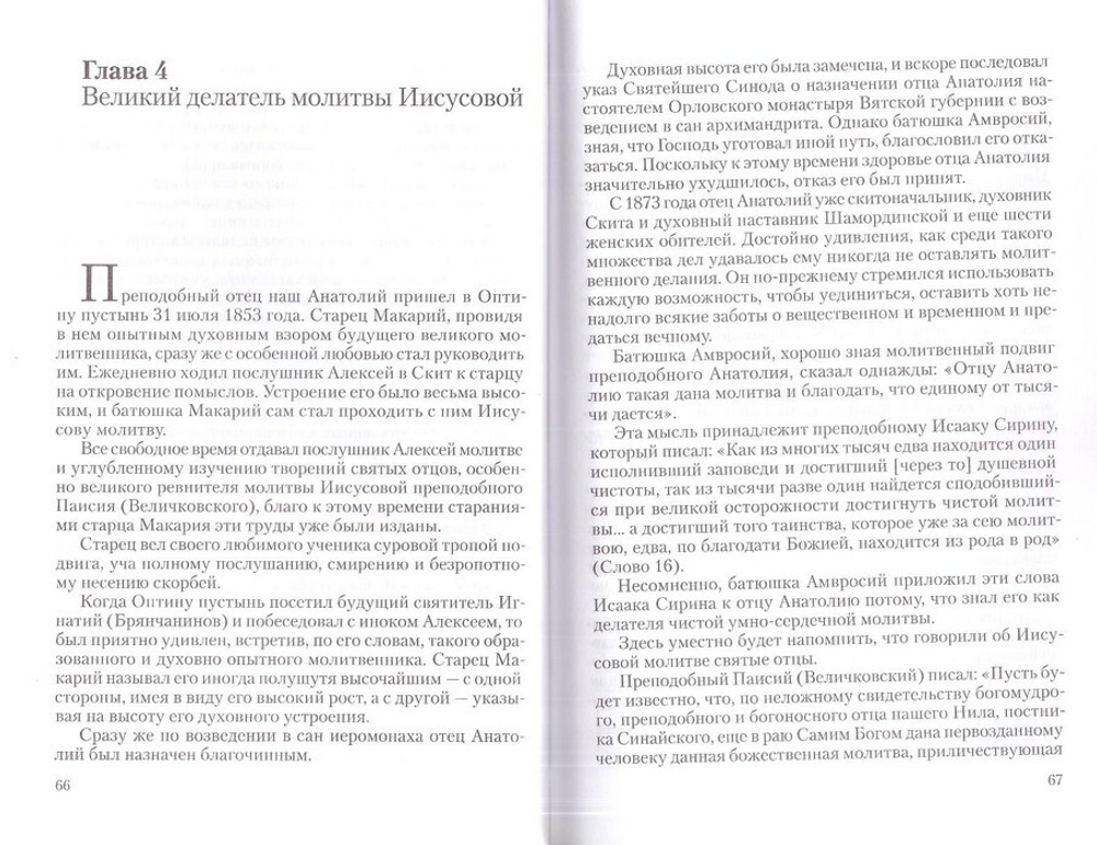 Преподобный Анатолий Оптинский (Зерцалов). Житие, письма