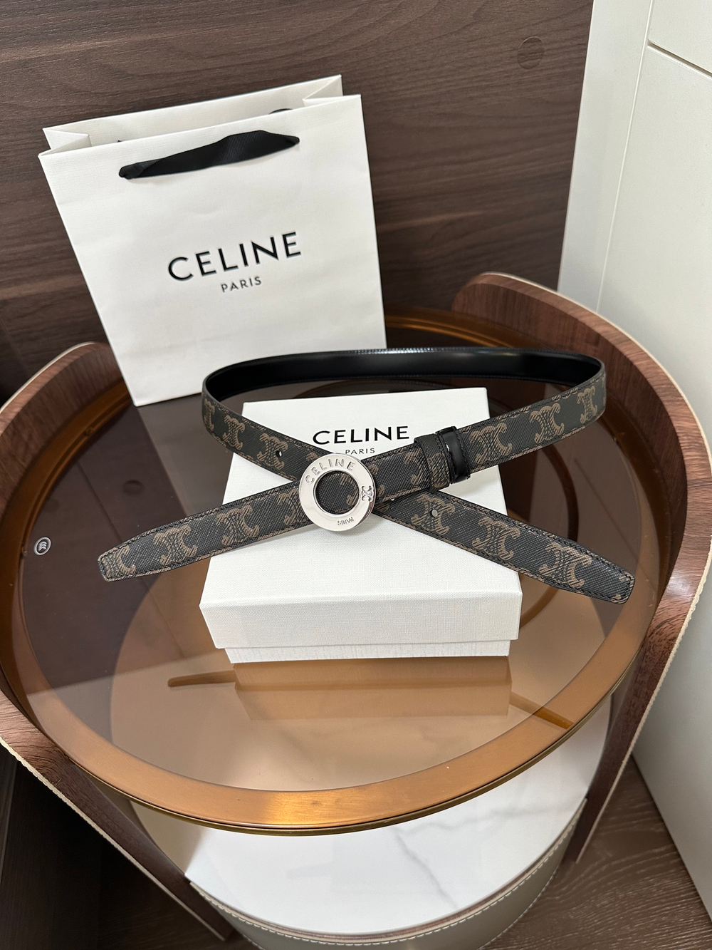 TAURILLON Кожаный двусторонний ремень с логотипом