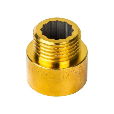 Удлинитель резьбовой STOUT SFT 0001 - 1/2" длина 15 мм (ВР/НР, латунь без покрытия)