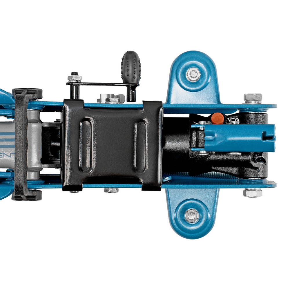 Домкрат гидравлический подкатной с фиксатором, 2.5 т, Safety Pin, 140-385 мм, в кейсе Stels