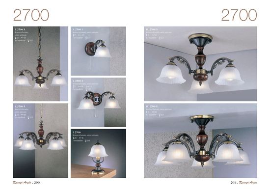 Двухламповое бра Reccagni Angelo A.2700/2