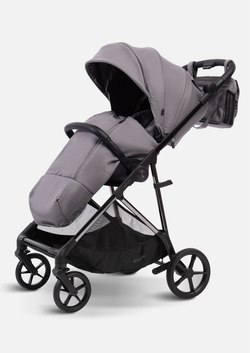 Peppy Коляска прогулочная Amici (Grey) рама Black Chrome (LX)