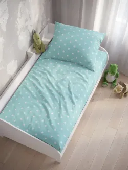 Наволочка комплект 2шт бязь Сказка "Звезды" 50x70 см на молнии