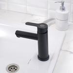 Смеситель для раковины, РМС, с картриджем, нерж, SUS124BL-001F