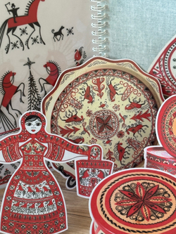 Макет "Мезенская роспись"