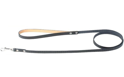 Поводок "CoLLaR"	 одинарный, непрошитый (ширина 12мм, длина 122см) черный