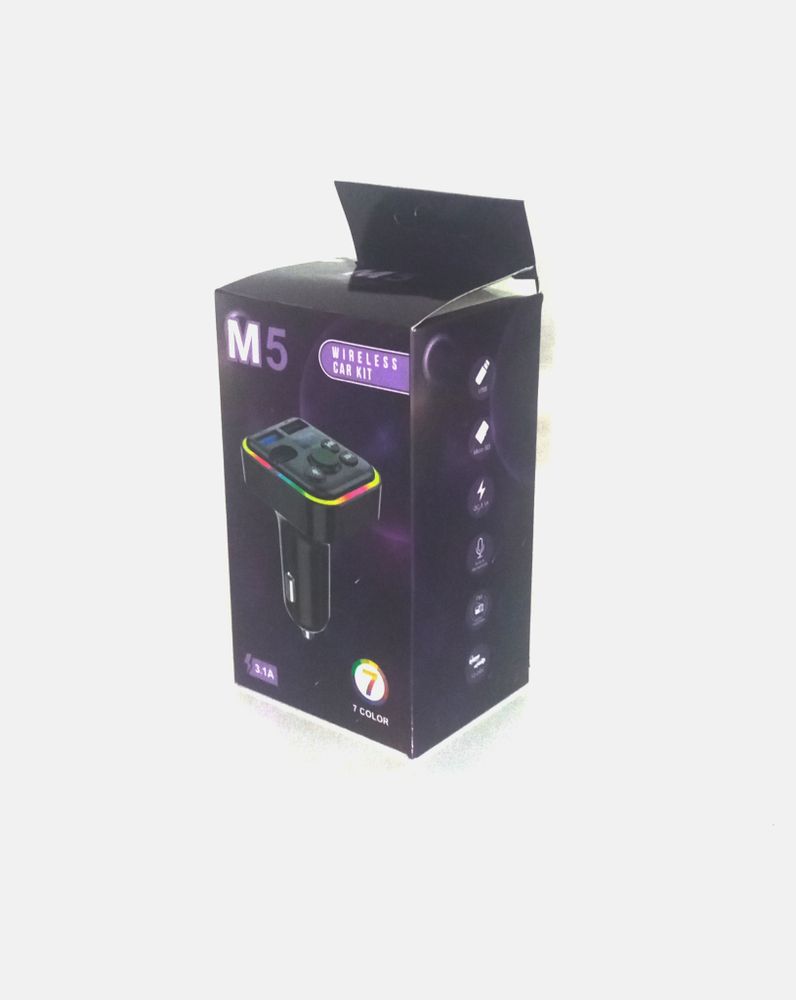 Авто FM трансмиттер CAR KIT M5 Bluetooth/2USB 3.1A