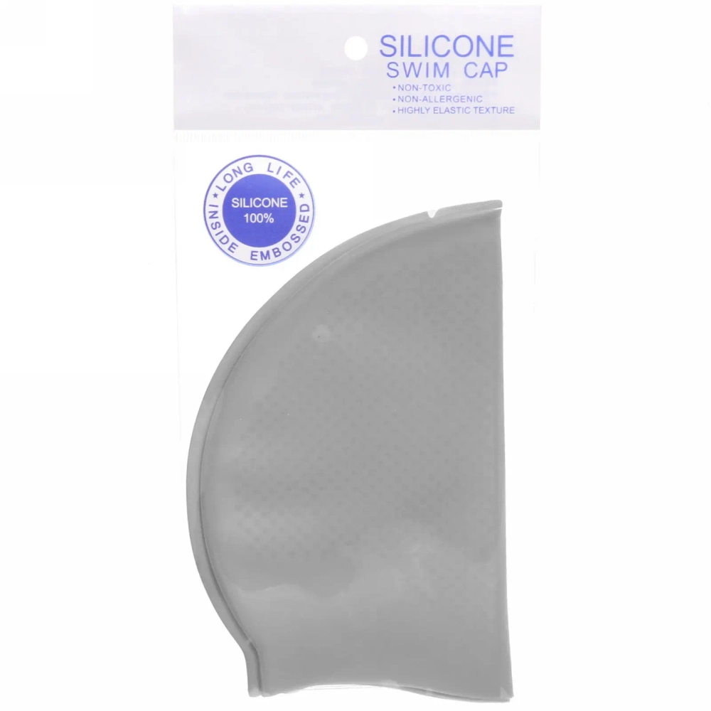 Шапочка для плавания силиконовая SCP02 (микс цветов)