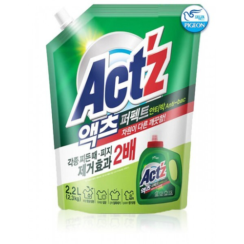 [Pigeon] ACT'Z Perfect Anti Bacteria - Концентрированный гель для стирки белья, 2200 мл